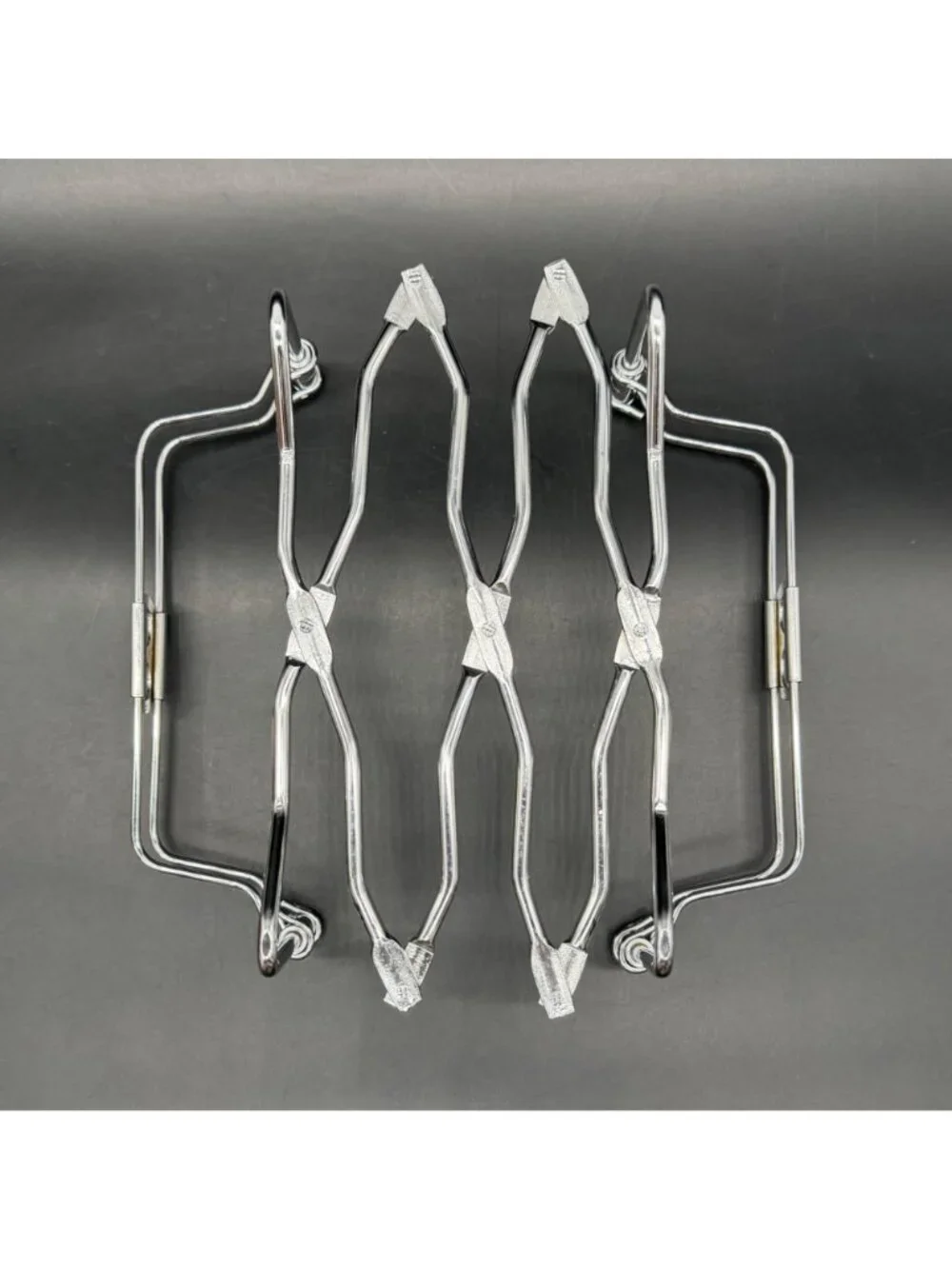 Expandable Trivet Chrome Kitchen Tool Rosti 1980s Adjustable Pot Holder Vintage